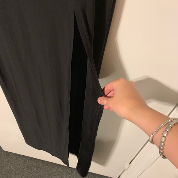 COPY - Boohoo Black 3/4 Sleeve Maxi Dress S NWT - Picture 3 of 4